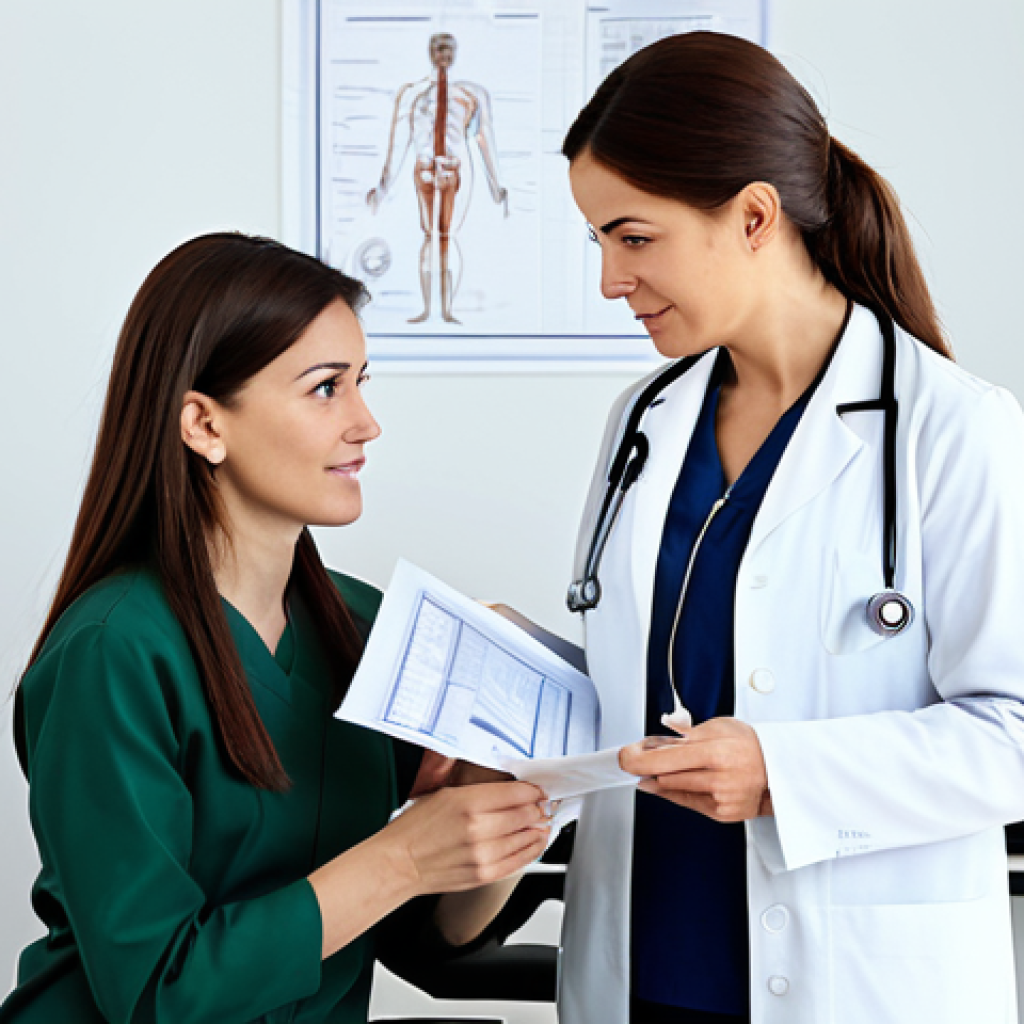 **

"A kind female doctor in a clinic, fully clothed in professional attire, explaining a bladder diagram to a woman patient.  The patient is dressed in modest clothing.  Focus on a supportive and informative environment. Clean medical setting, doctor gesturing to the diagram. Safe for work, appropriate content, professional, well-lit, high quality, perfect anatomy, natural proportions."

**