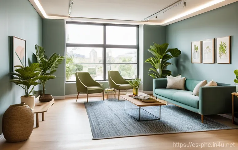 보건소에서 제공하는 스트레스 관리 상담 - **Prompt:** A serene and professional psychotherapy session. A diverse adult, dressed in smart casua...