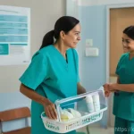 Home 2 보건소 진료비용 비교 - **Prompt:** "A vibrant and diverse group of people of all ages, including families with young childr...